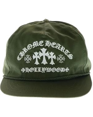 Chrome Hearts Cemetery Cross-Embroidered Cap - Green