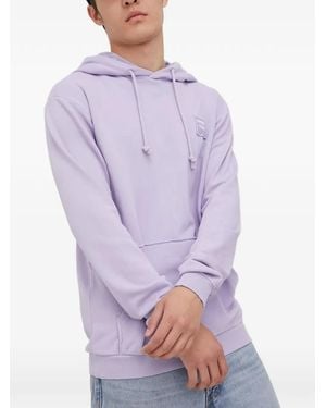 Fila Logo-Patch Hoodie - Purple