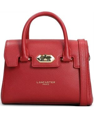 Lancaster Small Milano Cosmos Logo-Detail Leather Handbag - Red