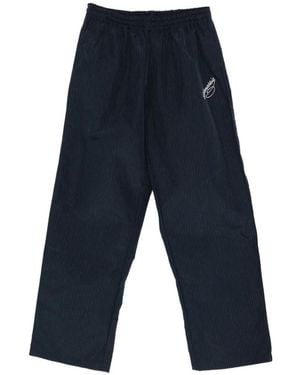 Willy Chavarria Pantalon À Rayures - Blue