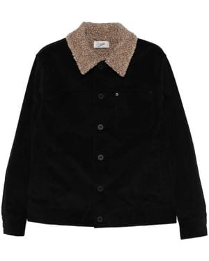 Pence Shearling-Collar Buttoned - Black