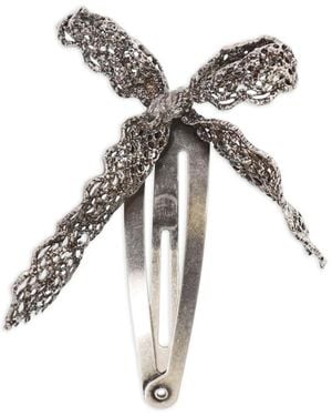 YVMIN Bow-Detail Hair Clip - Metallic