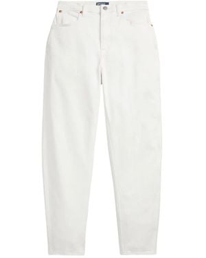 Polo Ralph Lauren High-Rise Tapered Jeans - White