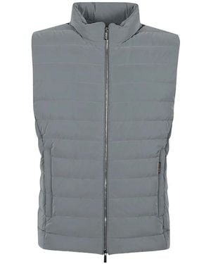 Moorer Mougi Quilted Gilet - Gray