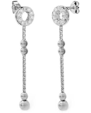 Officina Bernardi Empire S Diamond Drop Earrings - White
