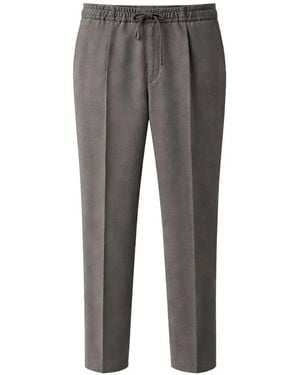 Pal Zileri Drawstring-Waistband Pleated Trousers - Grey