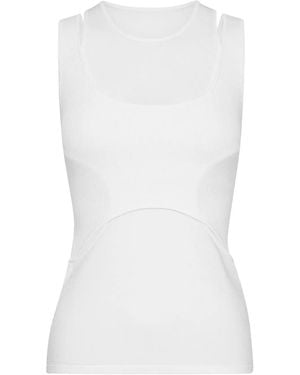 Dion Lee Interlink Knitted Tank Top - White