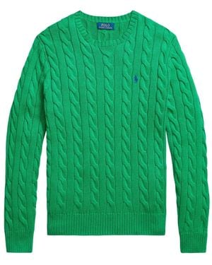 Polo Ralph Lauren Cable-Knit Pony Jumper - Green