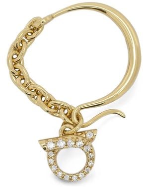 Ferragamo Gancini Crystal-Embellished Necklace - Metallic
