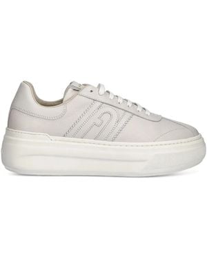 Furla Logo-Detail Platform Sneakers - White