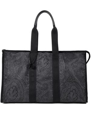 Etro Große Arnica Reisetasche Mit Paisley-Print - Schwarz