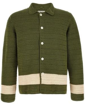 Bode Camicia Marsh All'Uncinetto - Verde