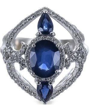 Piranesi Sapphire Diamond Ring - Blue