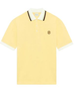 Drole de Monsieur D Mirror Logo-Embroidered Polo Shirt - Yellow