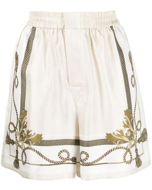 Alexander Wang Shorts Barocco Con Stampa - Neutro