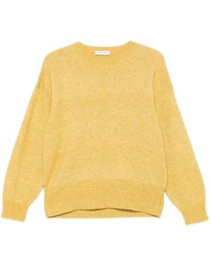 Kangra Crew-Neck Knitted Sweater - Yellow