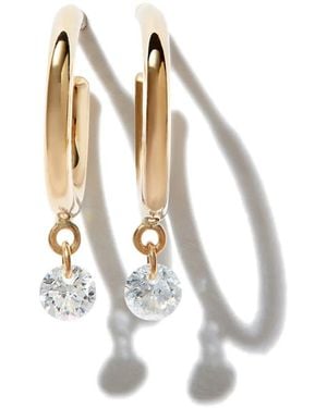 PERSÉE 18Kt Diamond Hoop Earrings - Metallic