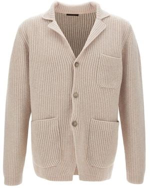 Fay Cardigan Con Applicazione - Bianco