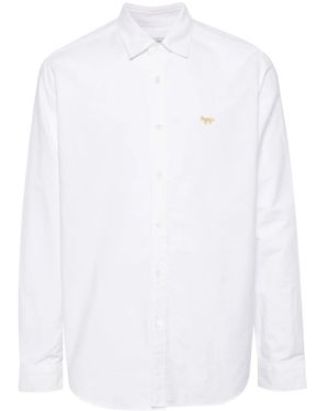 Junya Watanabe X Maison Kitsuné Logo-Embroidered Shirt - White