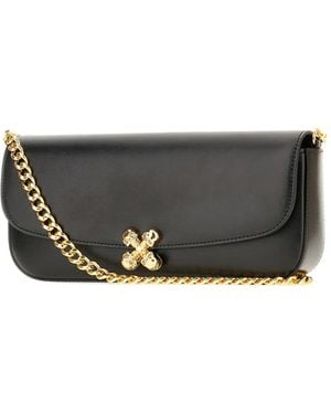 McQueen Skull Flower Shoulder Bag - Grey