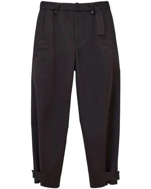 Lemaire Pantaloni Twisted Affusolati - Blu