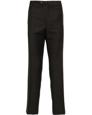 Corneliani Slim-fit Virgin Wool Trousers - Black