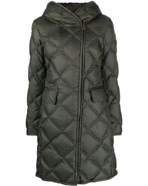 Peuterey Hooded Quilted Coat - Grey