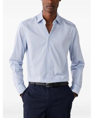 Hackett Striped Cotton Shirt - Blue