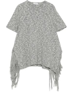 Mrz T-Shirt À Franges - Gris