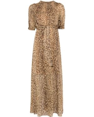 Liu Jo Animalier Long Dress - Natural