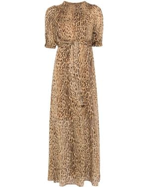 Liu Jo Maxikleid mit Leoparden-Print - Natur