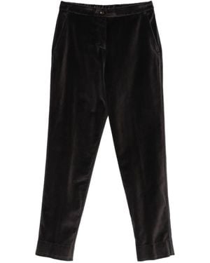 ROSSO35 Velvet Pants - Black