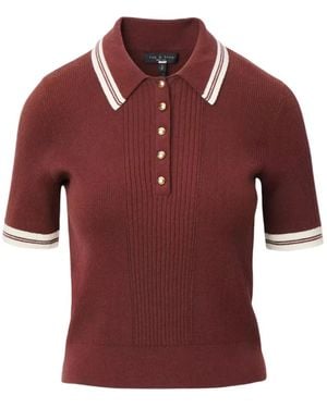 Rag & Bone Polo Laurie - Rojo