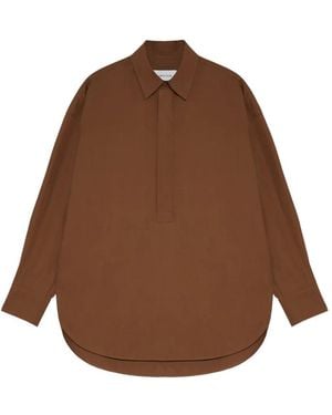 ARMARIUM Candela Curved-Hem Shirt - Brown
