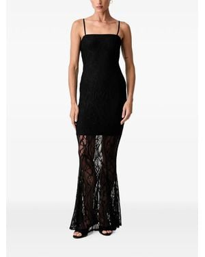 Guess Lace Long Dress - Black