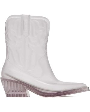 Melissa Texas Clear Boots - White