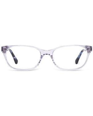Kate Spade Hazen Rectangle-Frame Glasses - White