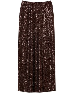 Twinset Sequin-Embellished Maxi Skirt - Brown