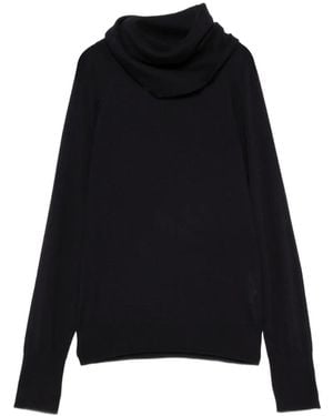 Seventy Maglione Con Scollo Drappeggiato - Nero