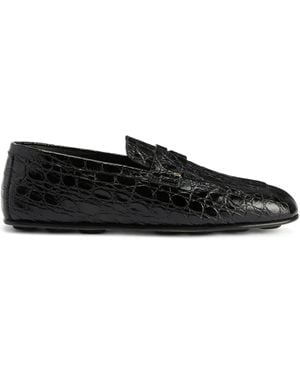 Giuseppe Zanotti レザーローファー - ブラック