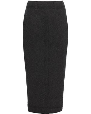 Barrie Knitted Midi Skirt - Black