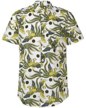 KENZO Flying Phoenix Slim-Fit Shirt - Green
