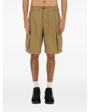 DSquared² Cotton Cargo Shorts - Natural