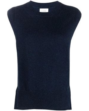 Barrie Iconic Sleeveless Cashmere Jumper - Blue
