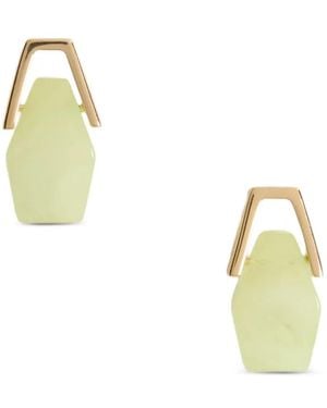 La DoubleJ Orecchini Con Pendente Geometrico - Metallizzato