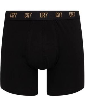 Cristiano Ronaldo CR7 Logo-Waistband Boxer Briefs (Set Of Seven) - Black