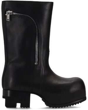 Rick Owens Bauhaus Ballast 50mm レザーブーツ - ブラック