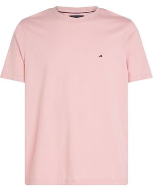 Tommy Hilfiger Logo-Embroidered Cotton T-Shirt - Pink