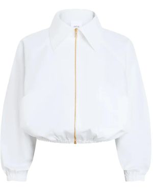 Patou Zipped Bomber Jacket - White
