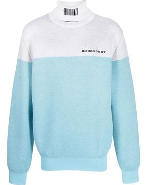 VTMNTS Pullover Mit Logo - Blau